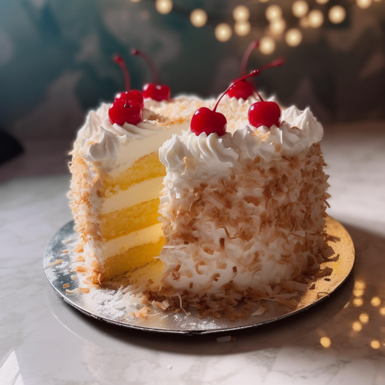 Emmi_cake_pineapple_slices_on_top_hobby_baker_at_home_realistic_e2589c6a-7f63-4388-b9fb-764a84a12bc0