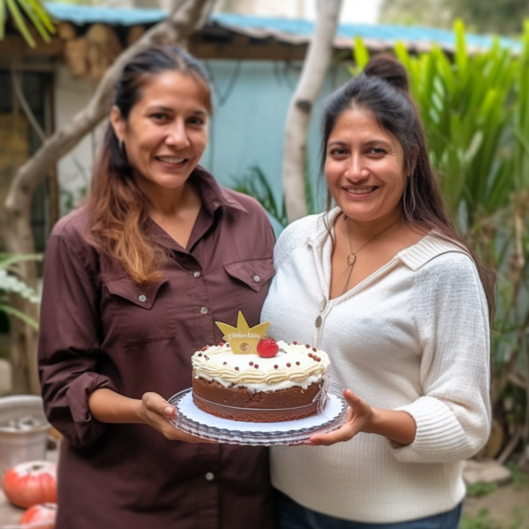 Emmi_two_latin_women_holding_one_cake_together_outside_in_garde_0000e1ec-616f-4cb9-bd79-44a04ae912b6